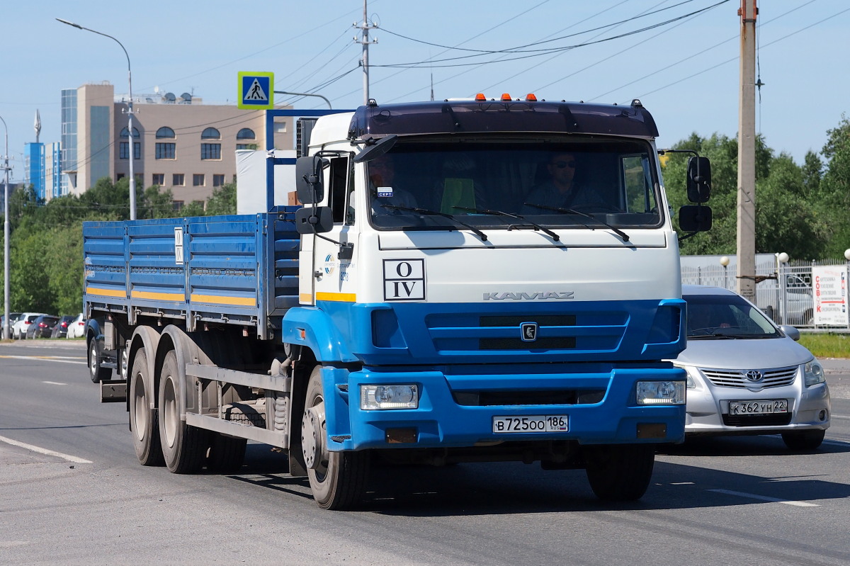 Ханты-Мансийский автоном.округ, № В 725 ОО 186 — КамАЗ-65117-50