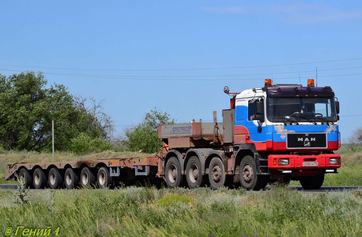 Волгоградская область, № В 598 ТМ 134 — MAN F90 (общая модель)