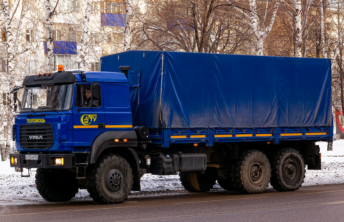 Башкортостан, № В 125 НМ 702 — Урал-4320-80М