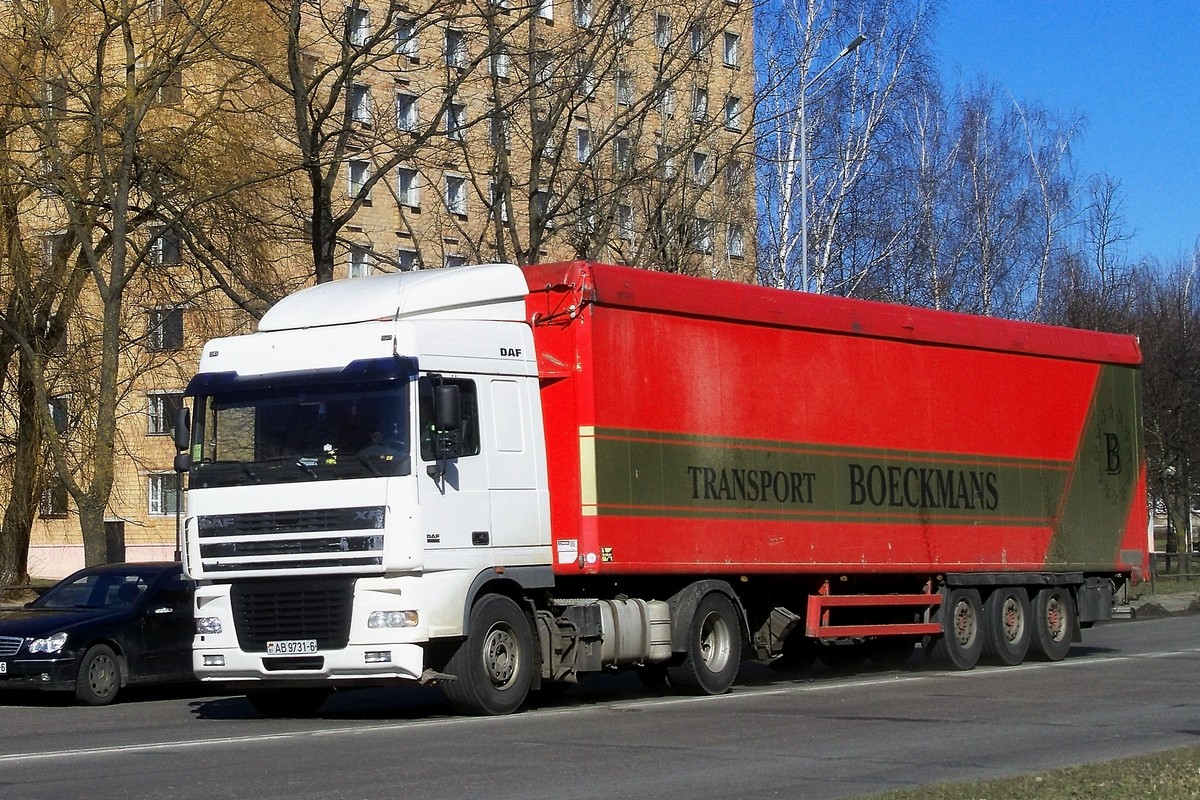 Могилёвская область, № АВ 9731-6 — DAF XF95 FT