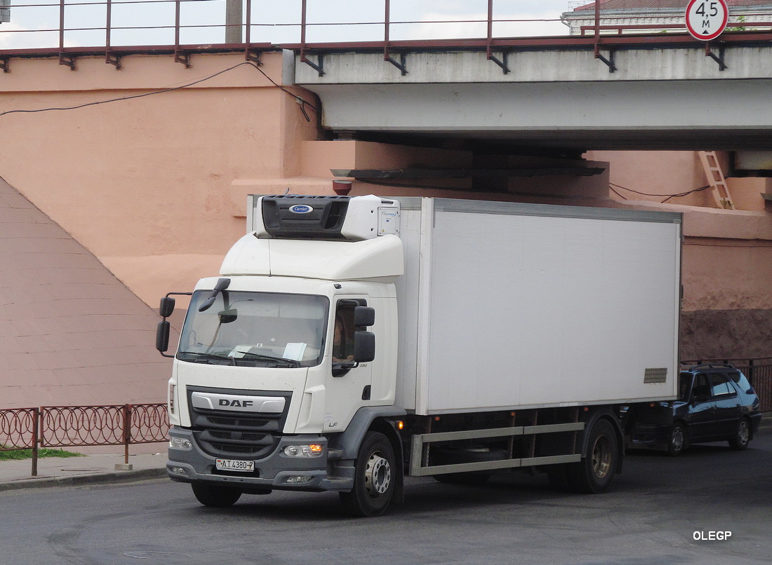 Минская область, № АТ 4380-7 — DAF LF Euro6 FA