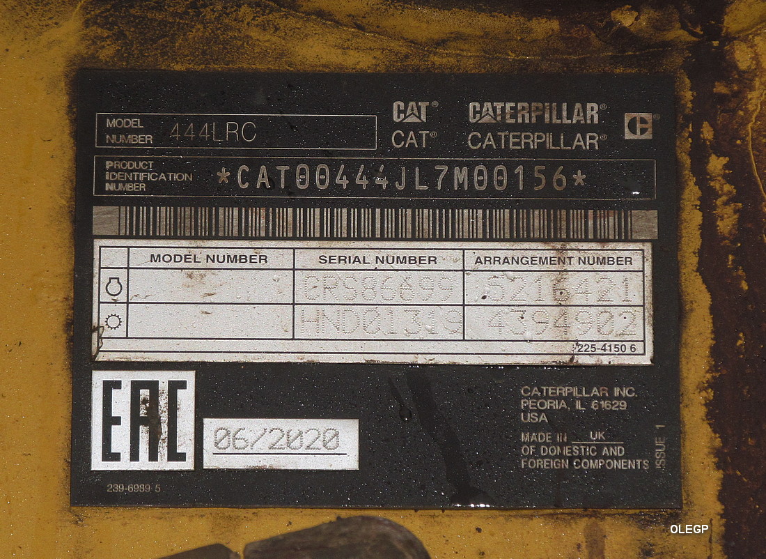 Витебская область, № ВК-2 5740 — Caterpillar (общая модель)