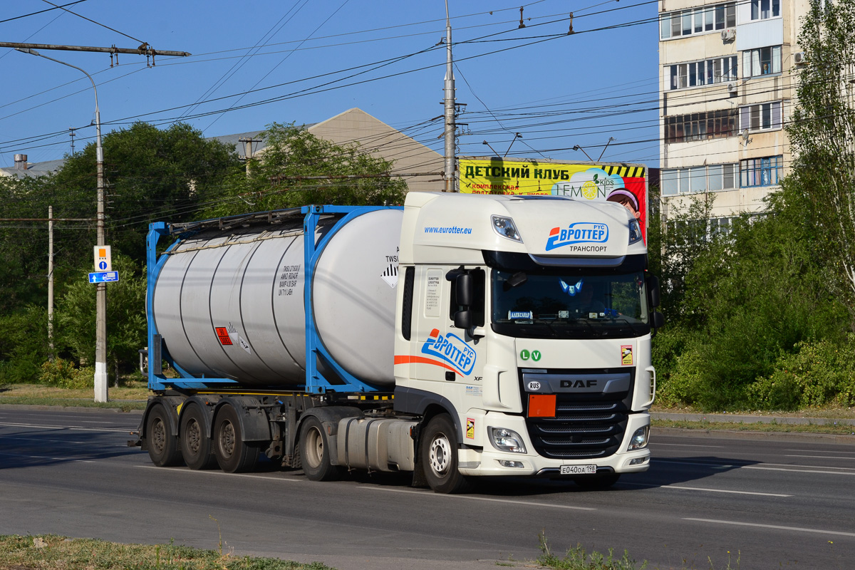 Калининградская область, № Е 040 ОА 198 — DAF XF Euro6 FT