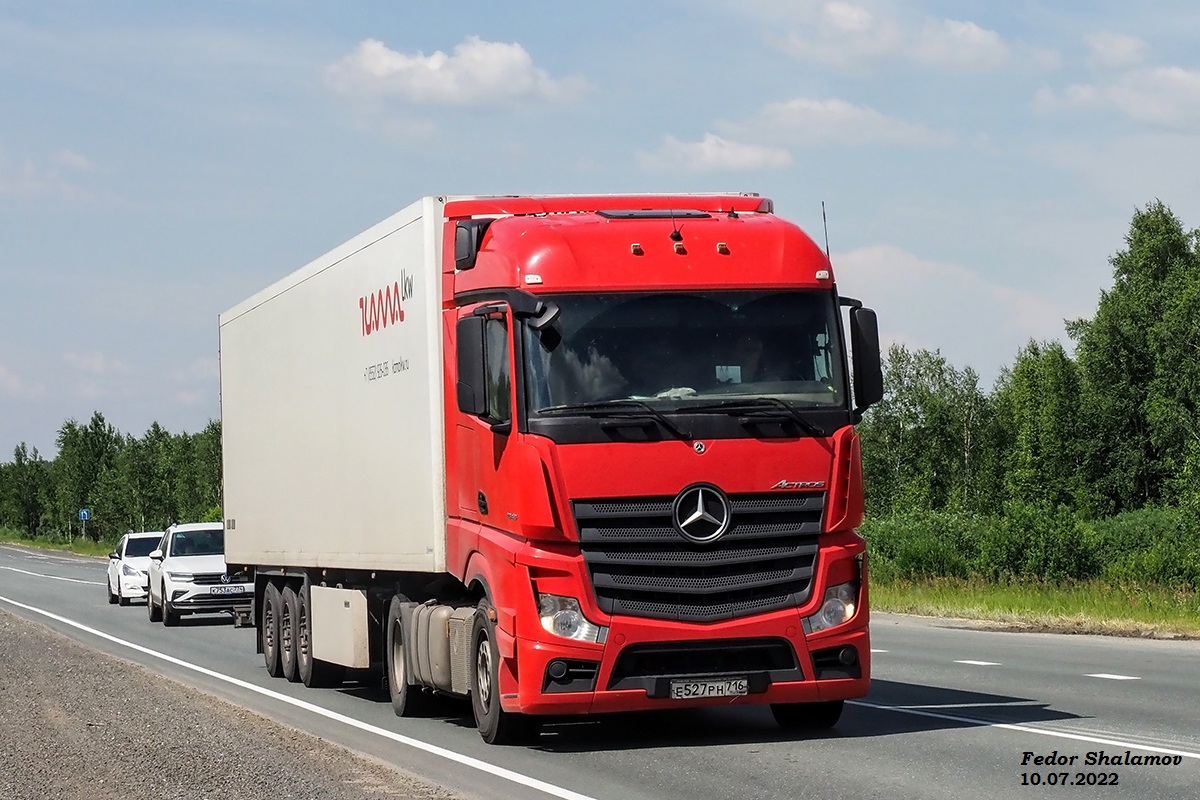 Татарстан, № Е 527 РН 716 — Mercedes-Benz Actros '18 1845 [Z9M]