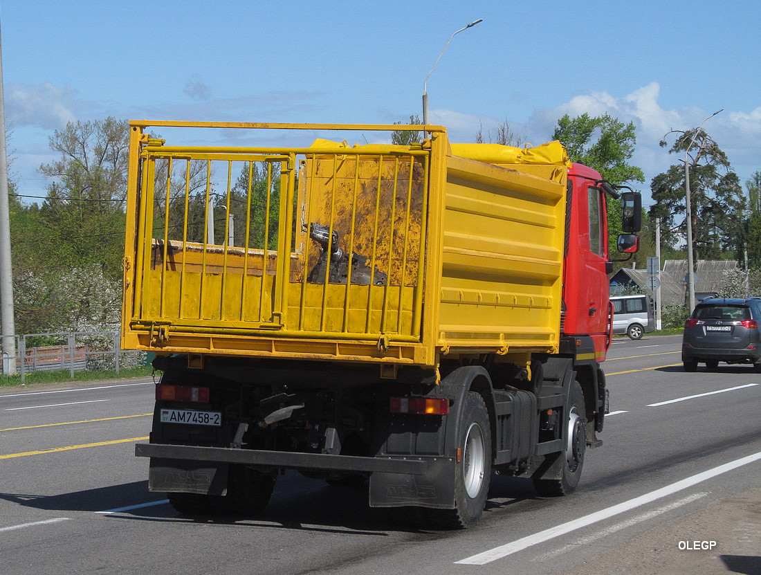 Витебская область, № АМ 7458-2 — МАЗ-5550 (общая модель)