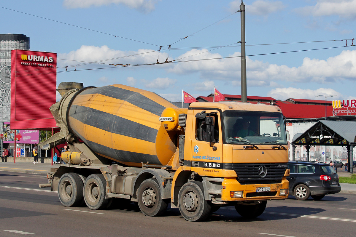 Литва, № ACA 703 — Mercedes-Benz Actros ('1997)