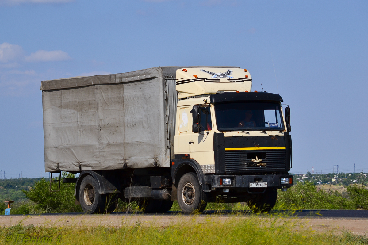 Волгоградская область, № В 168 КЕ 134 — МАЗ-53366