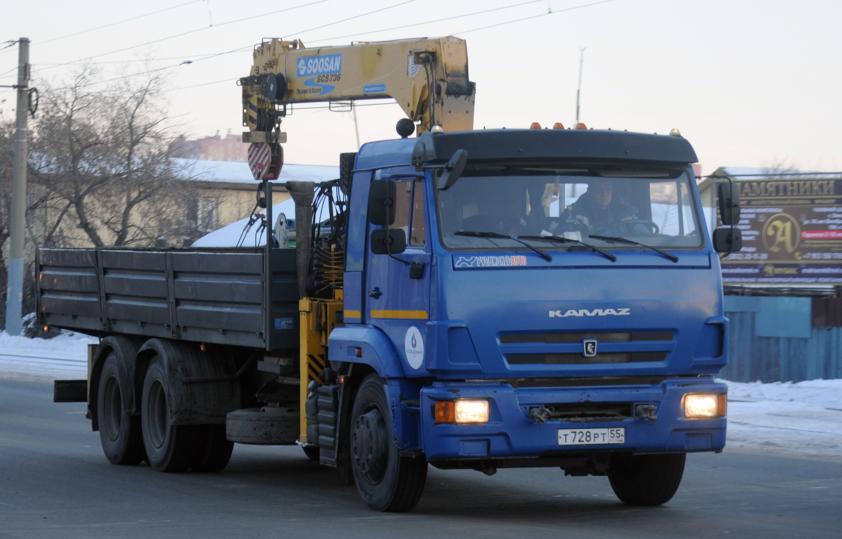 Омская область, № Т 728 РТ 55 — КамАЗ-65117-A4