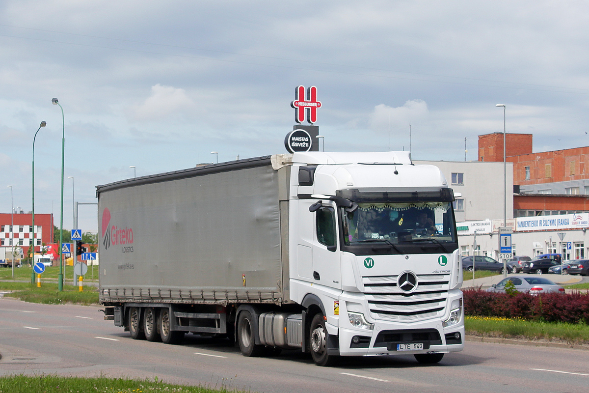 Литва, № LTE 543 — Mercedes-Benz Actros ('2018) 1845