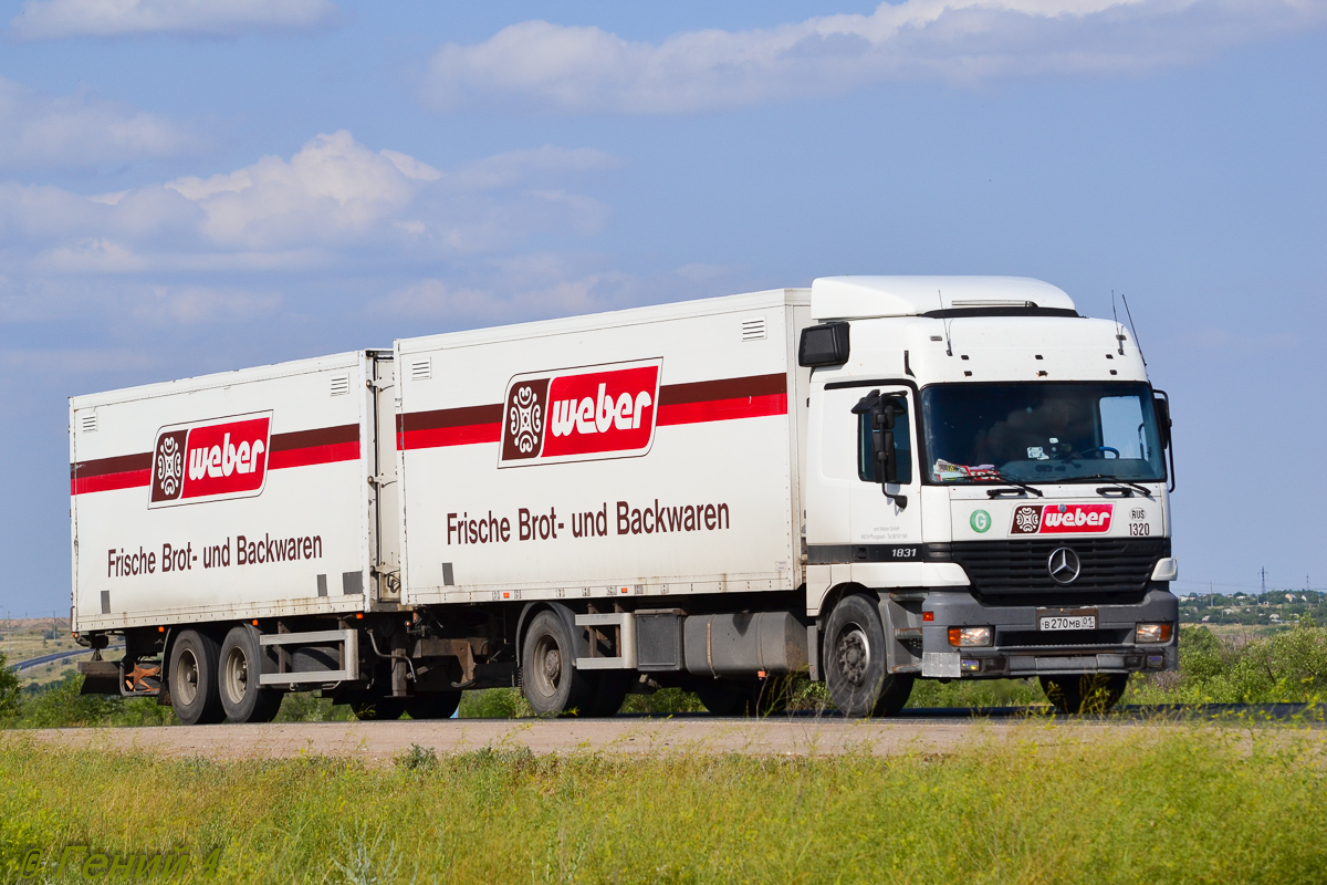 Адыгея, № В 270 МВ 01 — Mercedes-Benz Actros ('1997) 1831