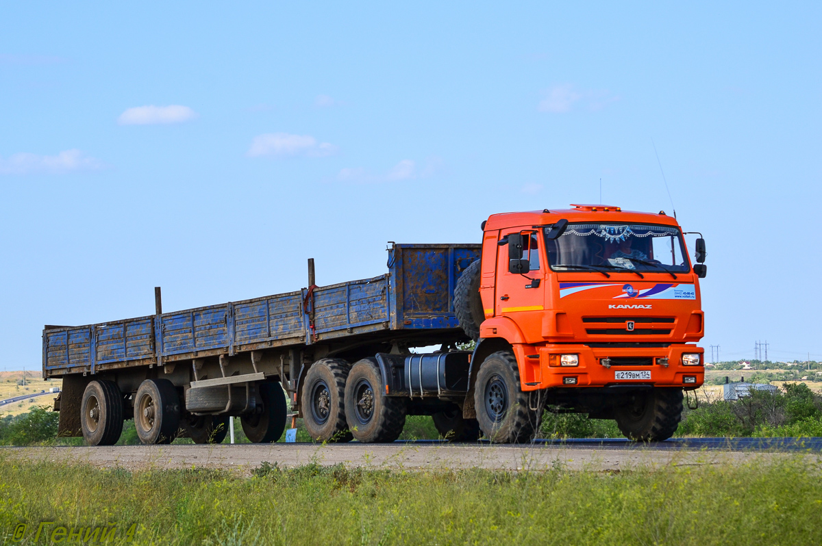 Волгоградская область, № Е 219 ВМ 134 — КамАЗ-53504-46