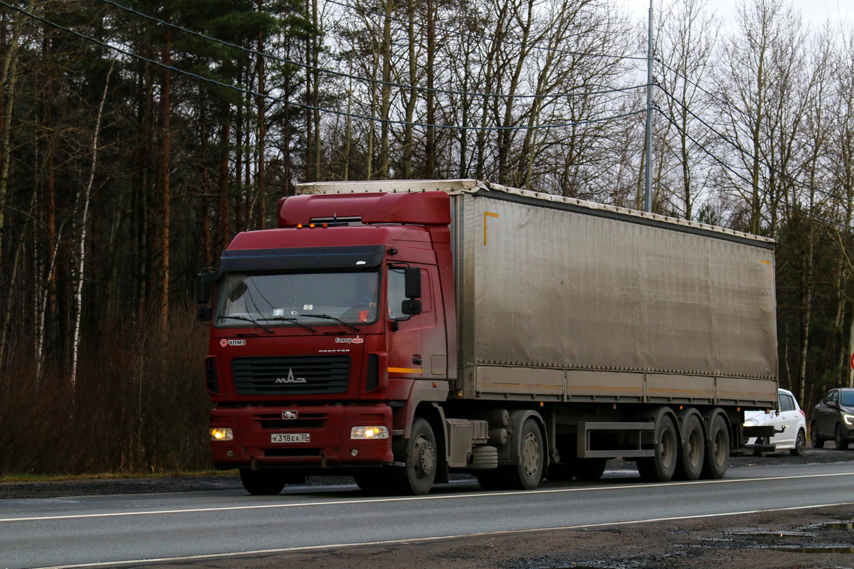 Вологодская область, № К 318 ЕА 35 — МАЗ-5440E9