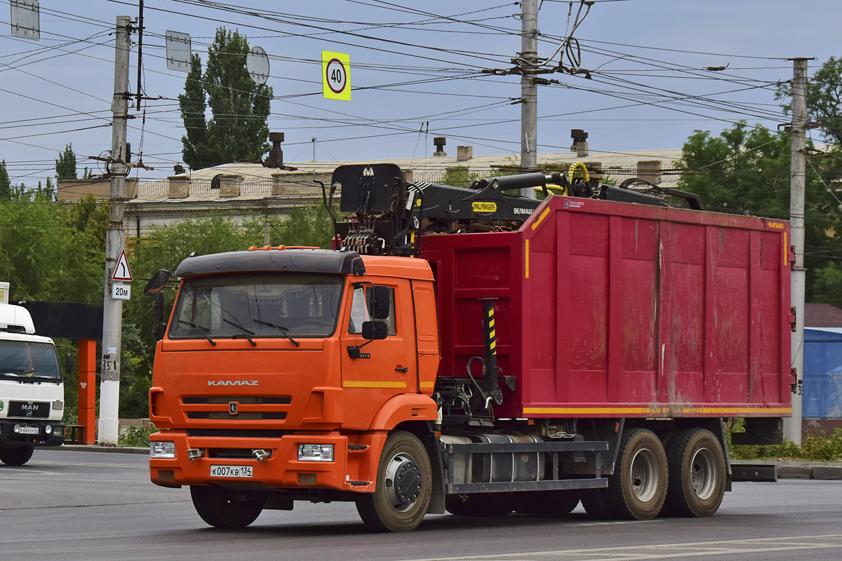 Волгоградская область, № К 007 КВ 134 — КамАЗ-65115-50