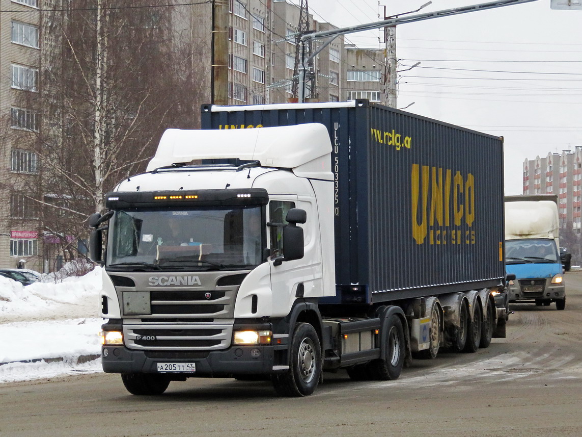 Кировская область, № А 205 ТТ 43 — Scania ('2011) P400