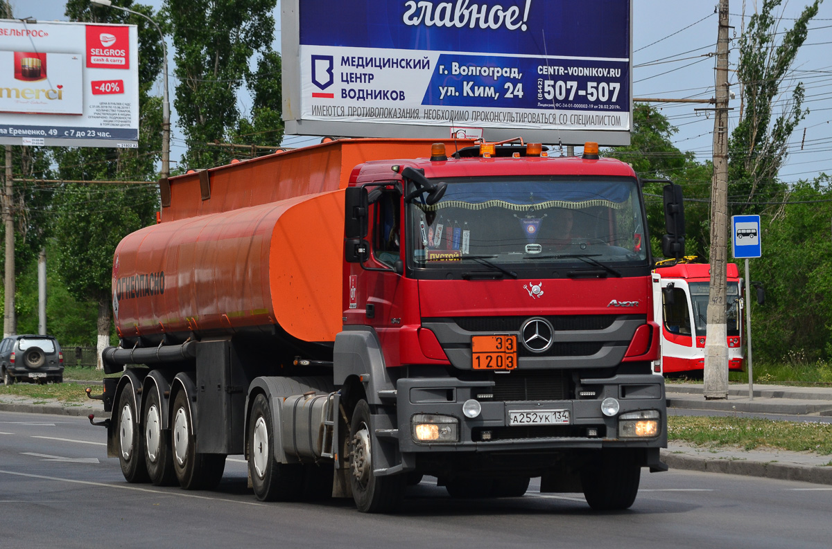 Волгоградская область, № А 252 УК 134 — Mercedes-Benz Axor 1840 [Z9M]