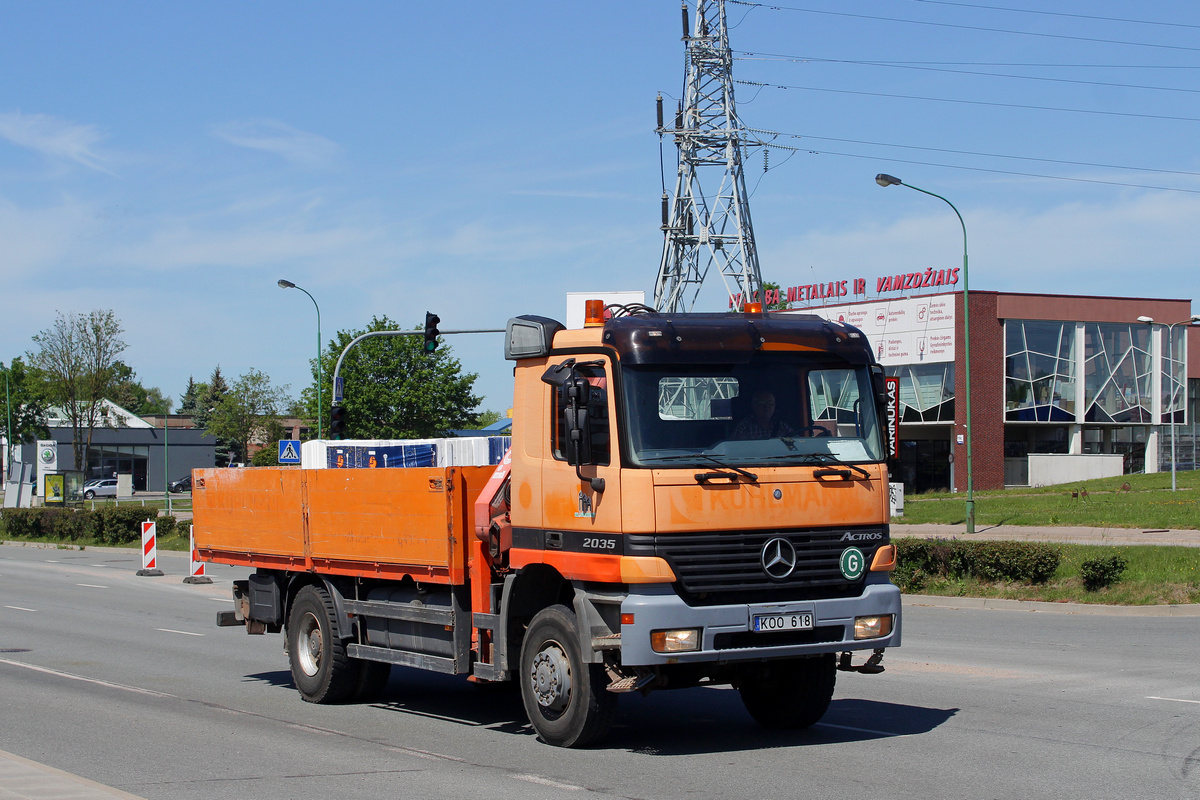 Литва, № KOO 618 — Mercedes-Benz Actros ('1997)