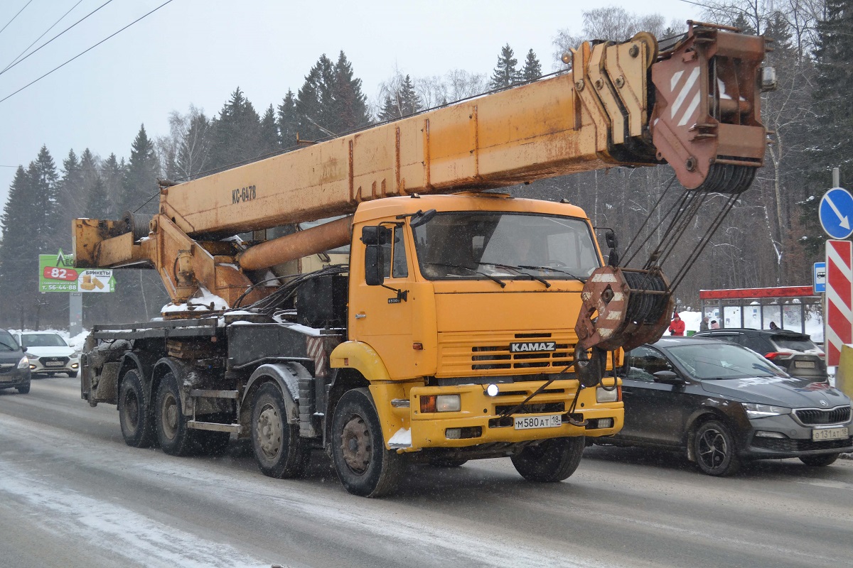 Удмуртия, № М 580 АТ 18 — КамАЗ-65201 (общая модель)