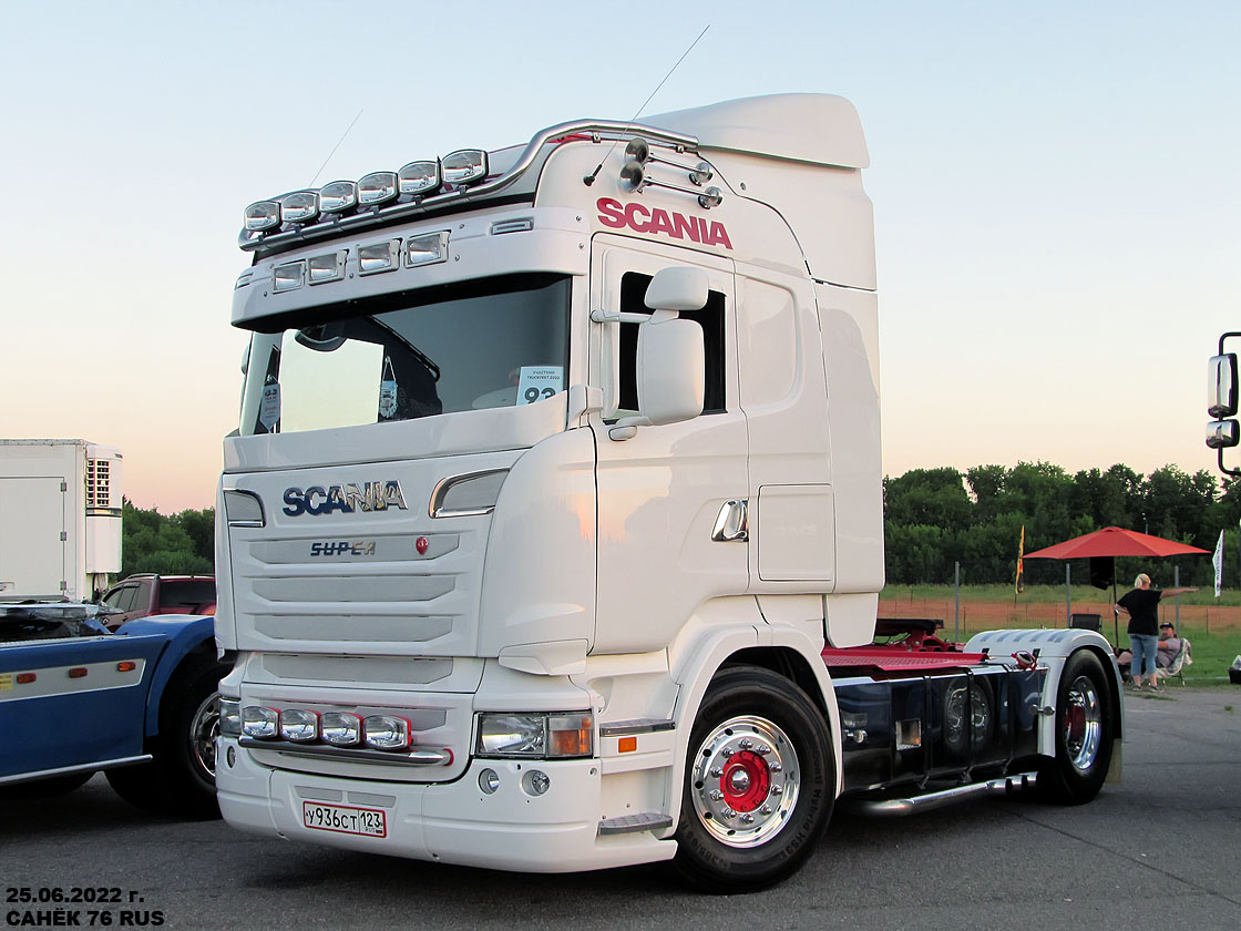 Краснодарский край, № У 936 СТ 123 — Scania ('2004) R420; Московская область — Фестиваль Truckfest 2022 — июнь