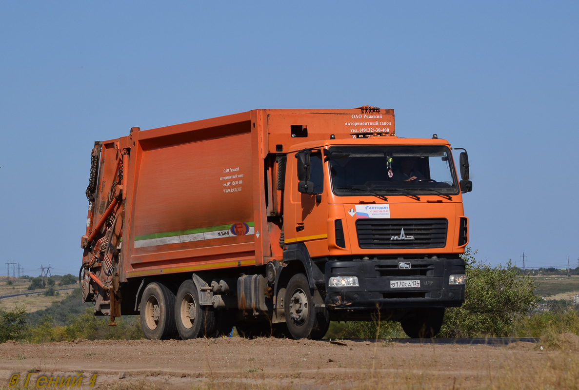 Волгоградская область, № В 170 СА 134 — МАЗ-6312B5