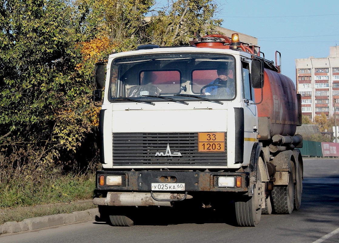 Псковская область, № У 025 КА 60 — МАЗ-6303A5