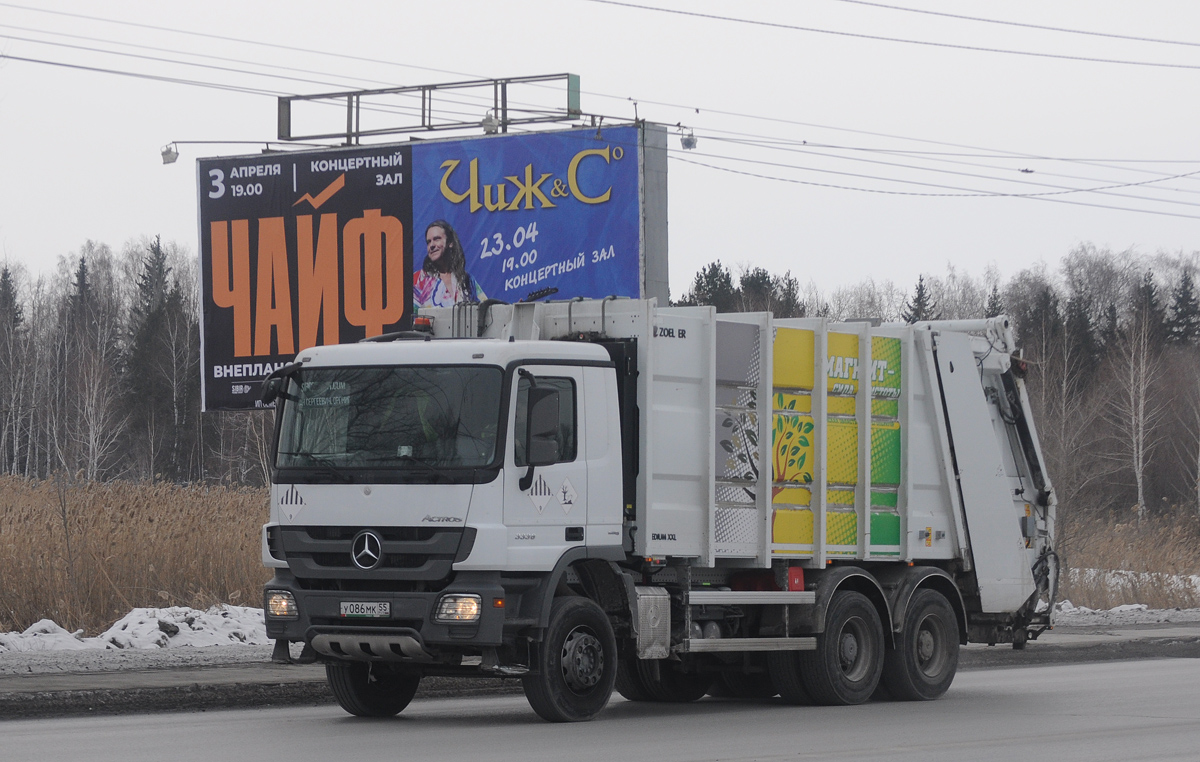 Омская область, № У 086 МК 55 — Mercedes-Benz Actros ('2009) 3346