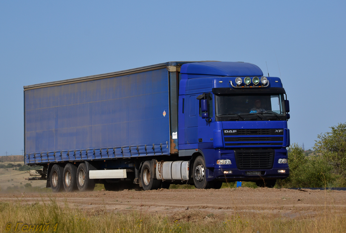 Москва, № В 743 КК 177 — DAF XF95 FT