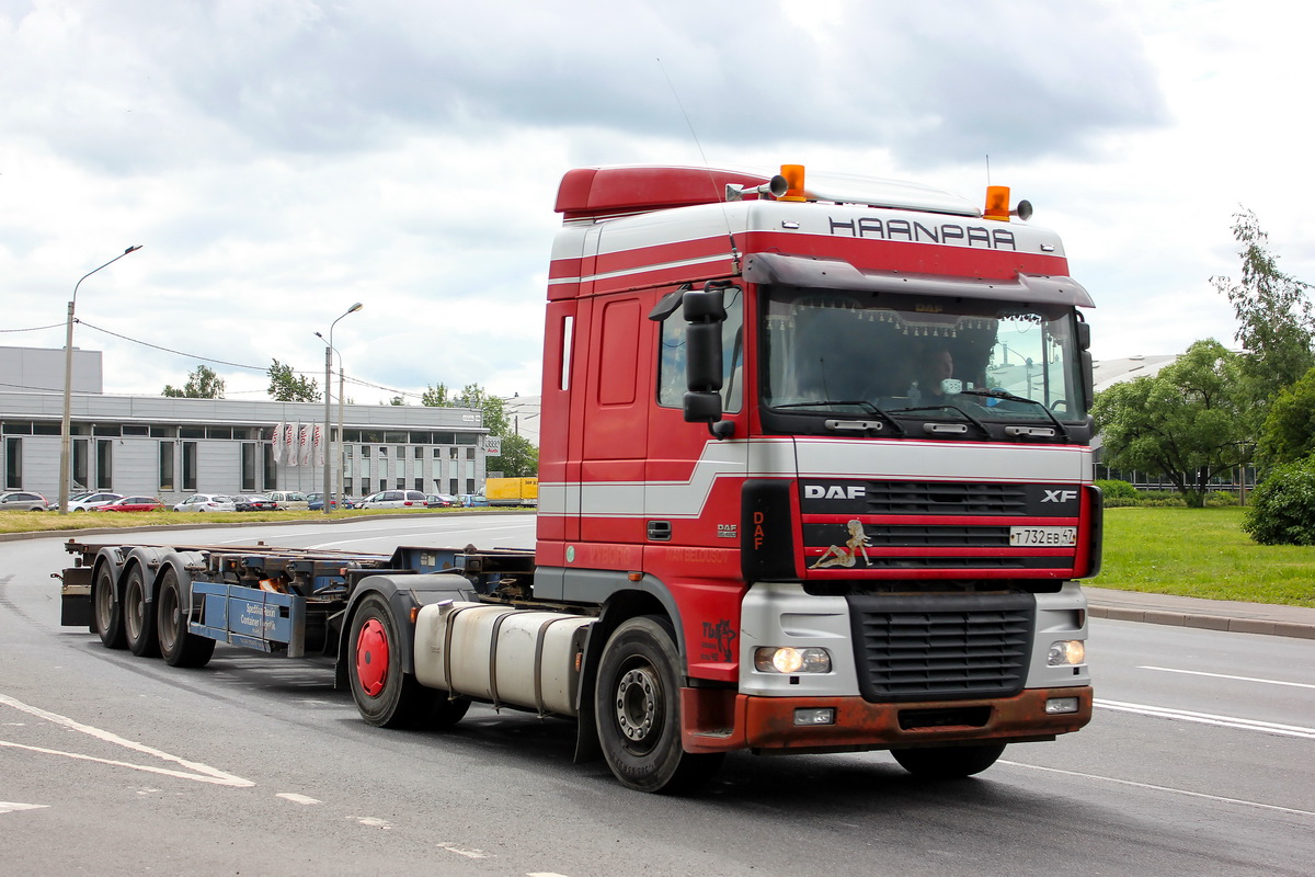 Ленинградская область, № Т 732 ЕВ 47 — DAF XF95 FT