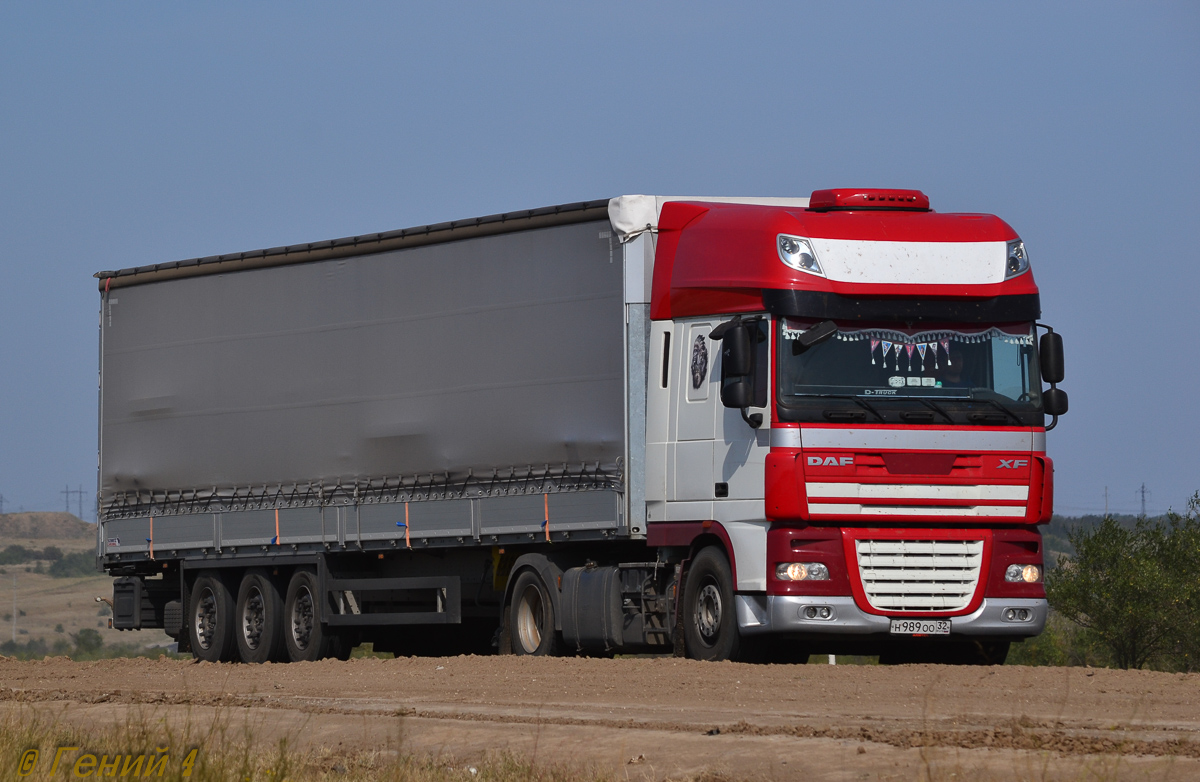 Брянская область, № Н 989 ОО 32 — DAF XF105 FT