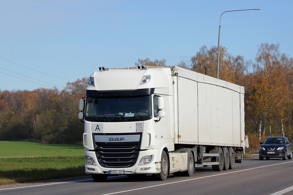 Литва, № KRD 919 — DAF XF Euro6 FT