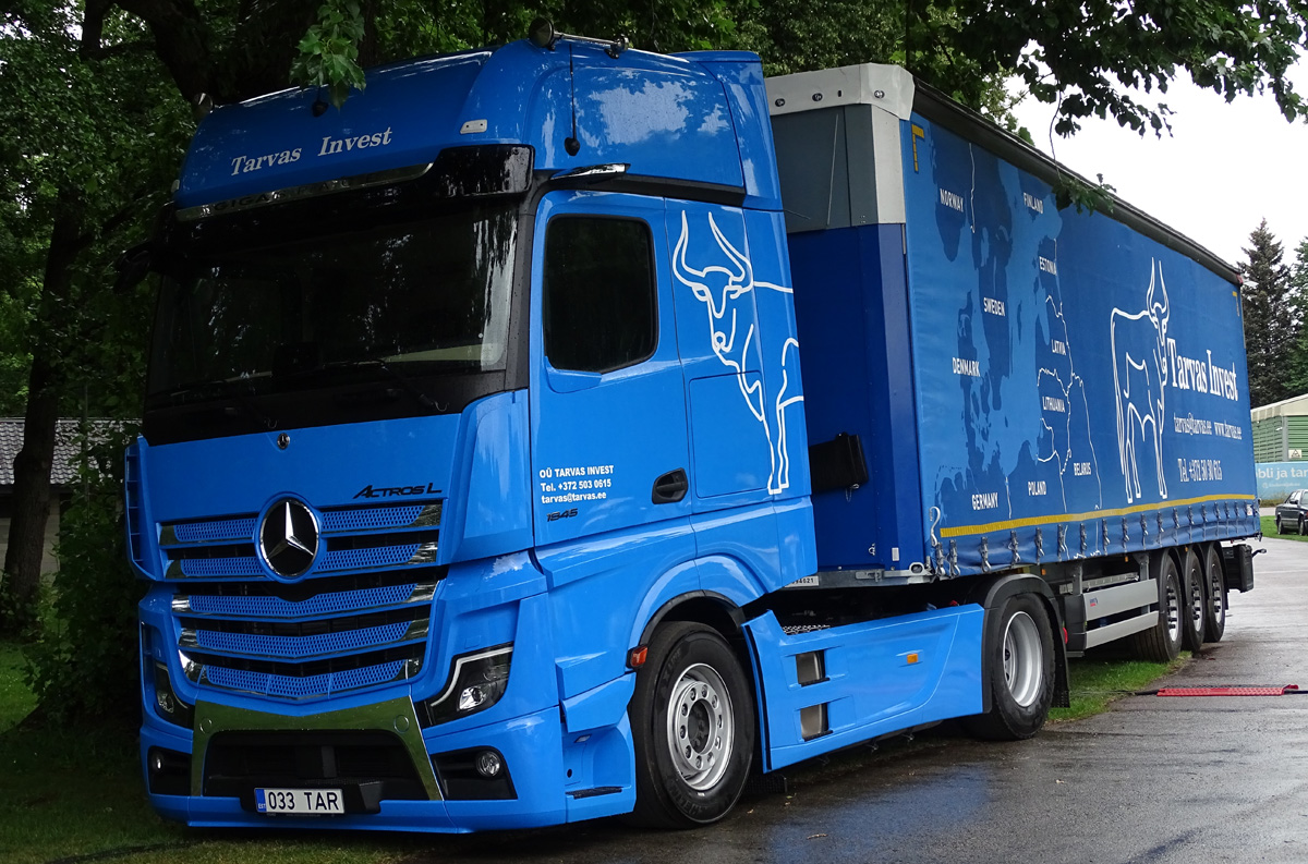 Эстония, № 033 TAR — Mercedes-Benz Actros ('2018) 1845; Эстония — Tallinn Truck Show 2022