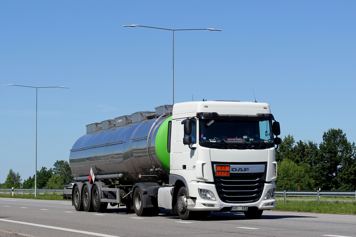 Латвия, № HO-885 — DAF XF Euro6 FT