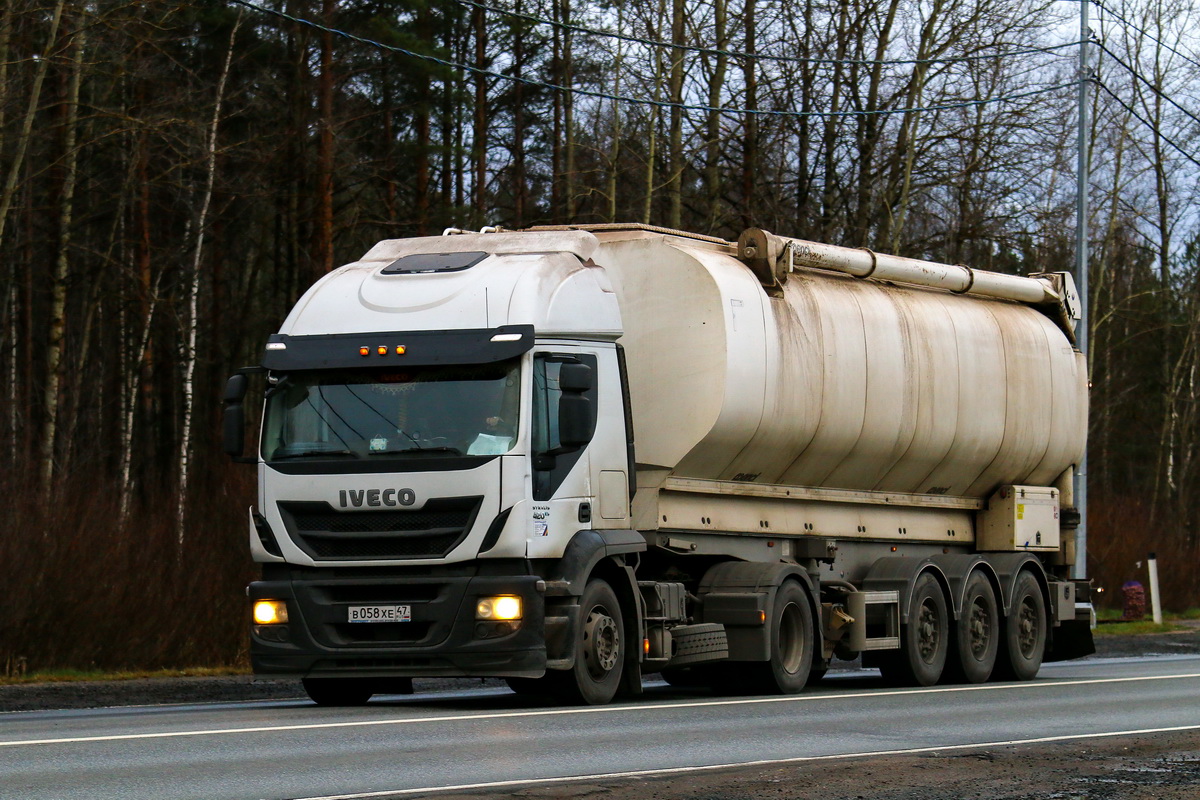 Ленинградская область, № В 058 ХЕ 47 — IVECO Stralis ('2012) 420