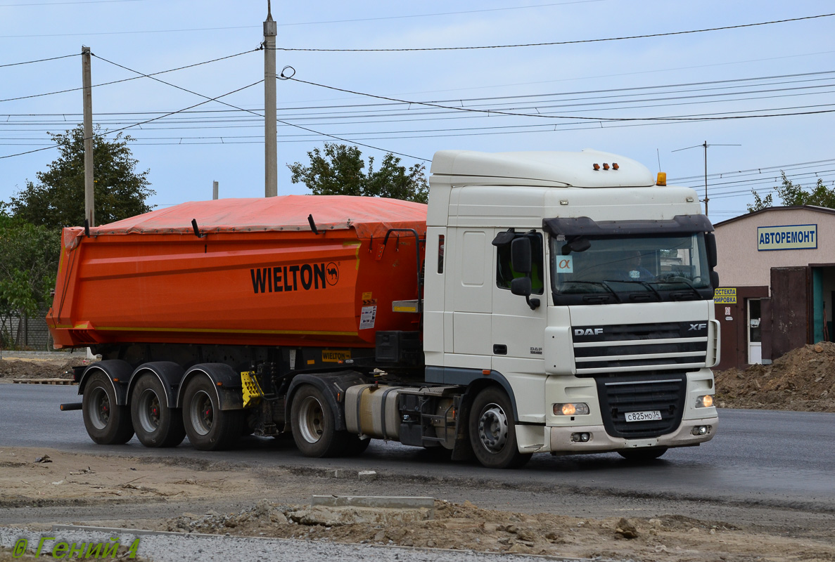 Волгоградская область, № С 825 МО 34 — DAF XF105 FT