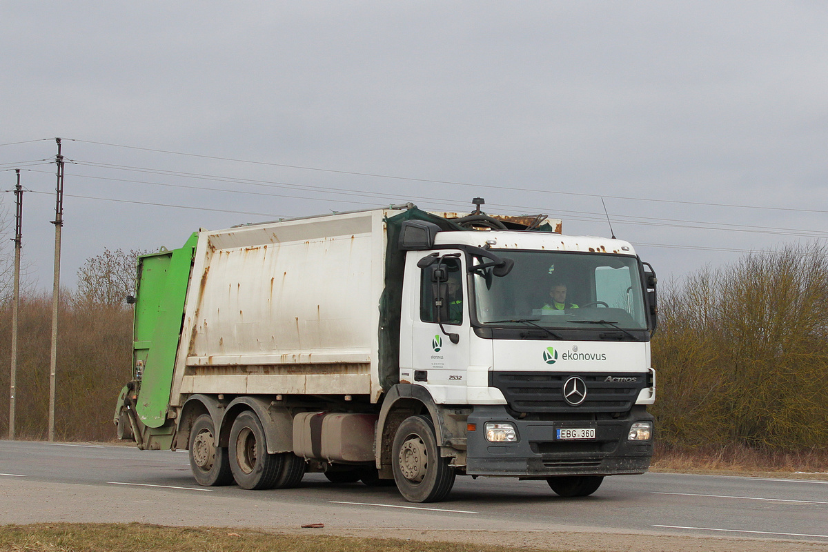 Литва, № EBG 360 — Mercedes-Benz Actros ('2003) 2532