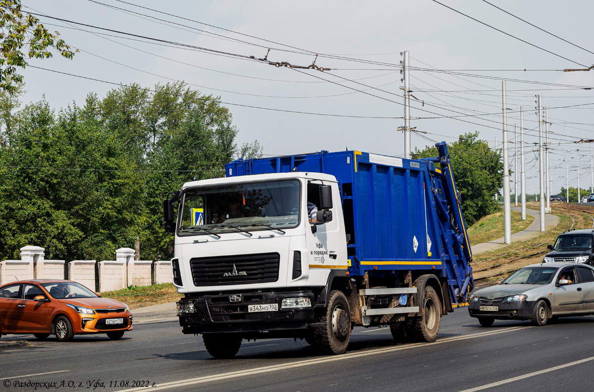 Башкортостан, № В 343 НО 702 — МАЗ-5340C2