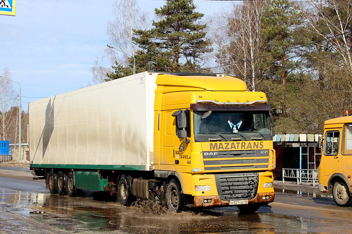 Липецкая область, № Н 921 КЕ 48 — DAF XF105 FT