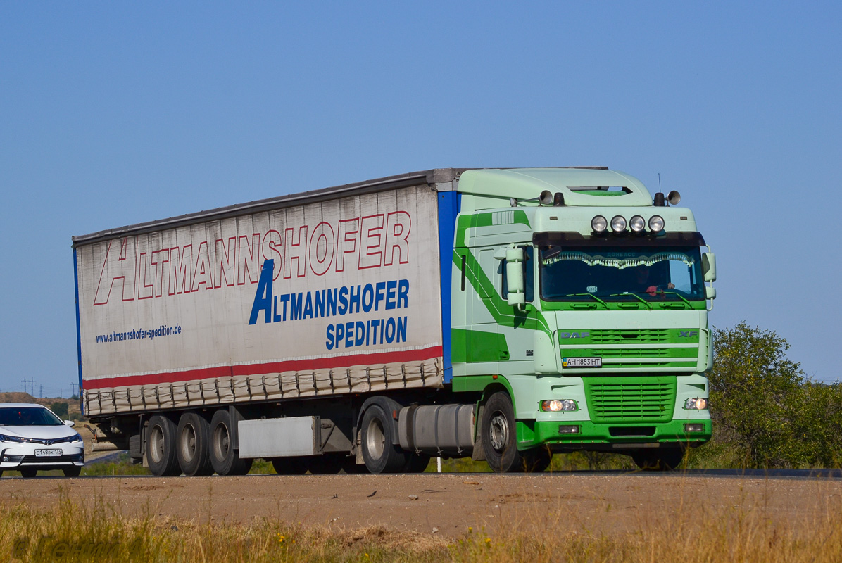 Донецкая область, № AH 1853 HT — DAF XF105 FT