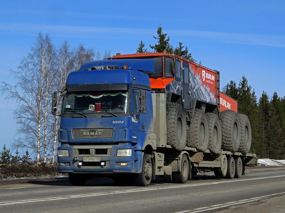 Свердловская область, № Р 750 МЕ 196 — КамАЗ-5490-S5; Свердловская область — Новая спецтехника