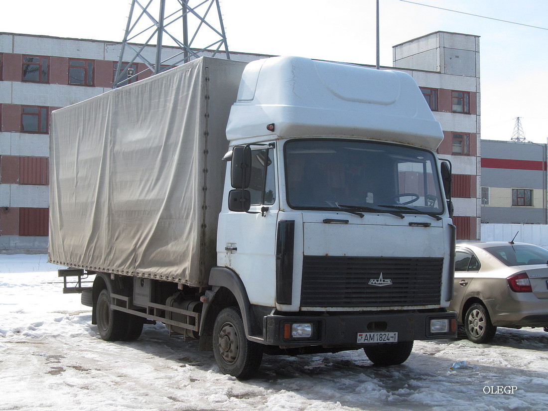 Брестская область, № АМ 1824-1 — МАЗ-4370 (общая модель)