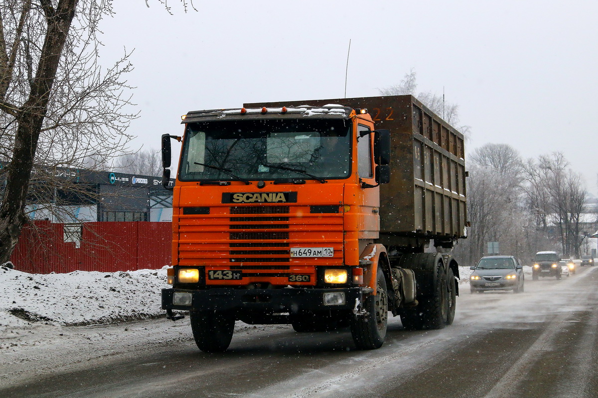 Карелия, № Н 649 АМ 10 — Scania (II) R143H