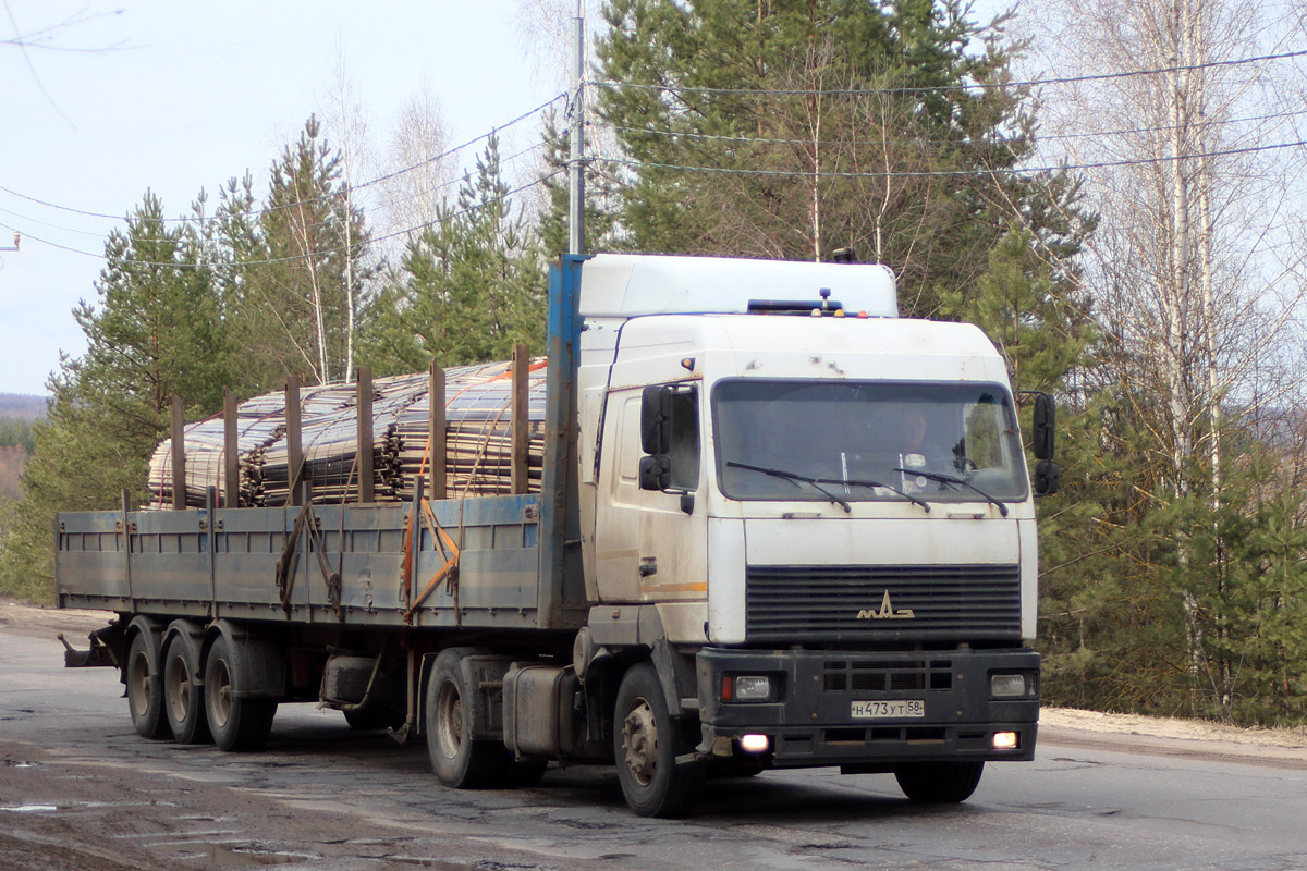 Пензенская область, № Н 473 УТ 58 — МАЗ-5440A5