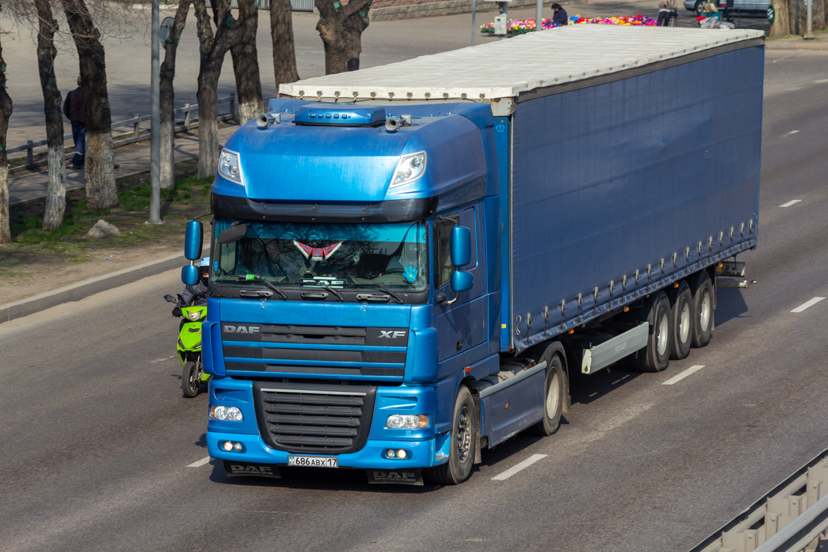 Шымкент, № 686 ABX 17 — DAF XF105 FT