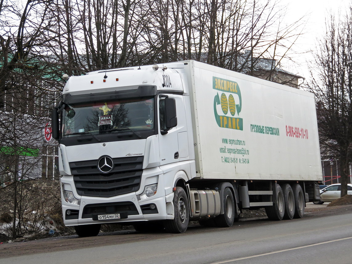 Брянская область, № О 154 МУ 32 — Mercedes-Benz Actros '18 1845 [Z9M]