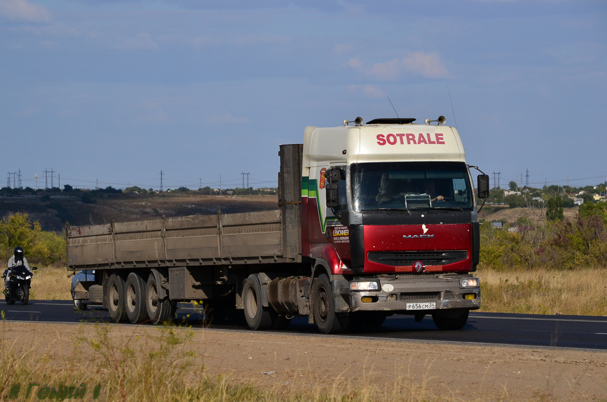 Волгоградская область, № Р 656 СМ 34 — Renault Premium ('1996)