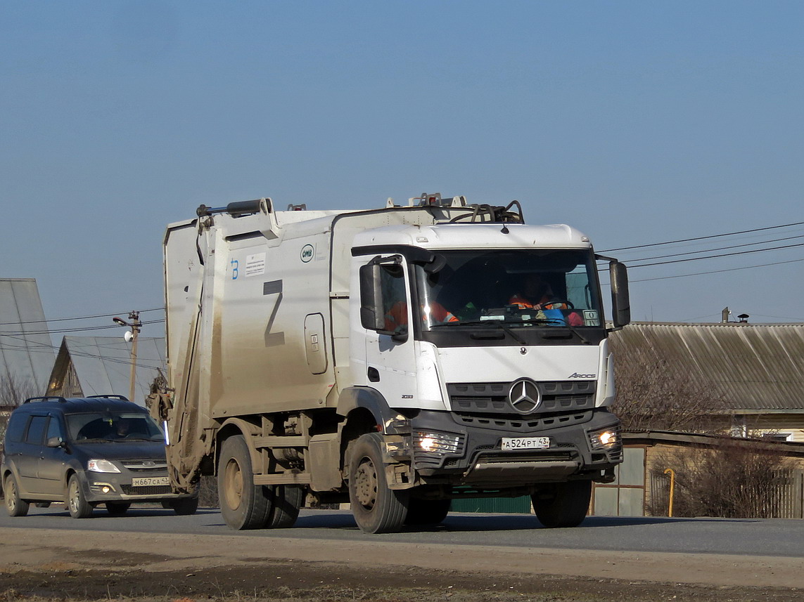 Кировская область, № А 524 РТ 43 — Mercedes-Benz Arocs 2033 [Z9M]