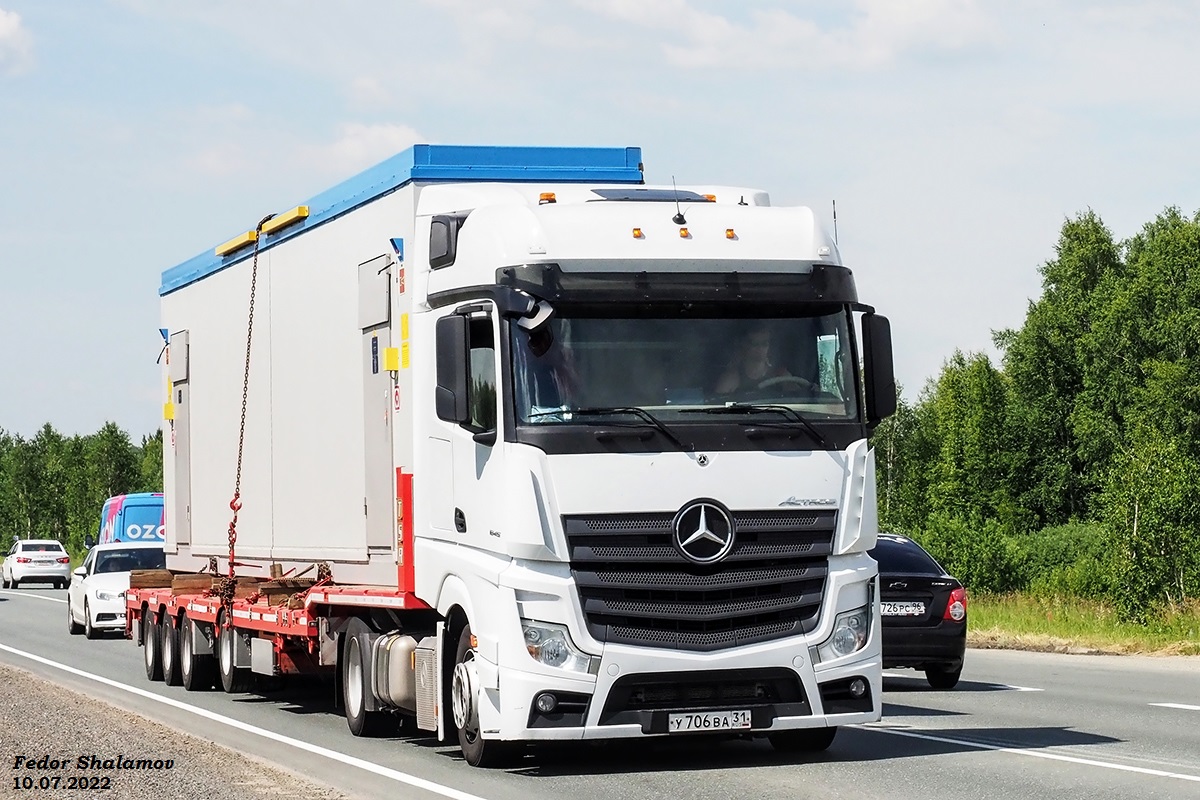 Белгородская область, № У 706 ВА 31 — Mercedes-Benz Actros '18 1845 [Z9M]