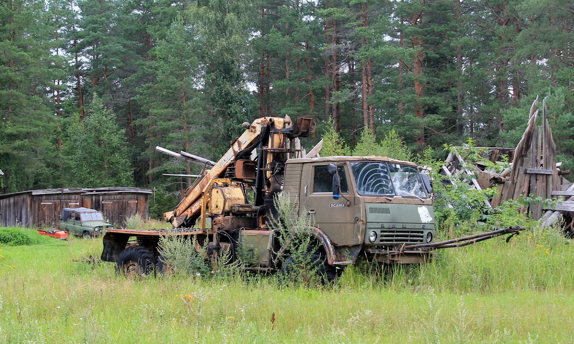 Псковская область, № (60) Б/Н 0028 — КамАЗ (общая модель); Псковская область — Автомобили без номеров