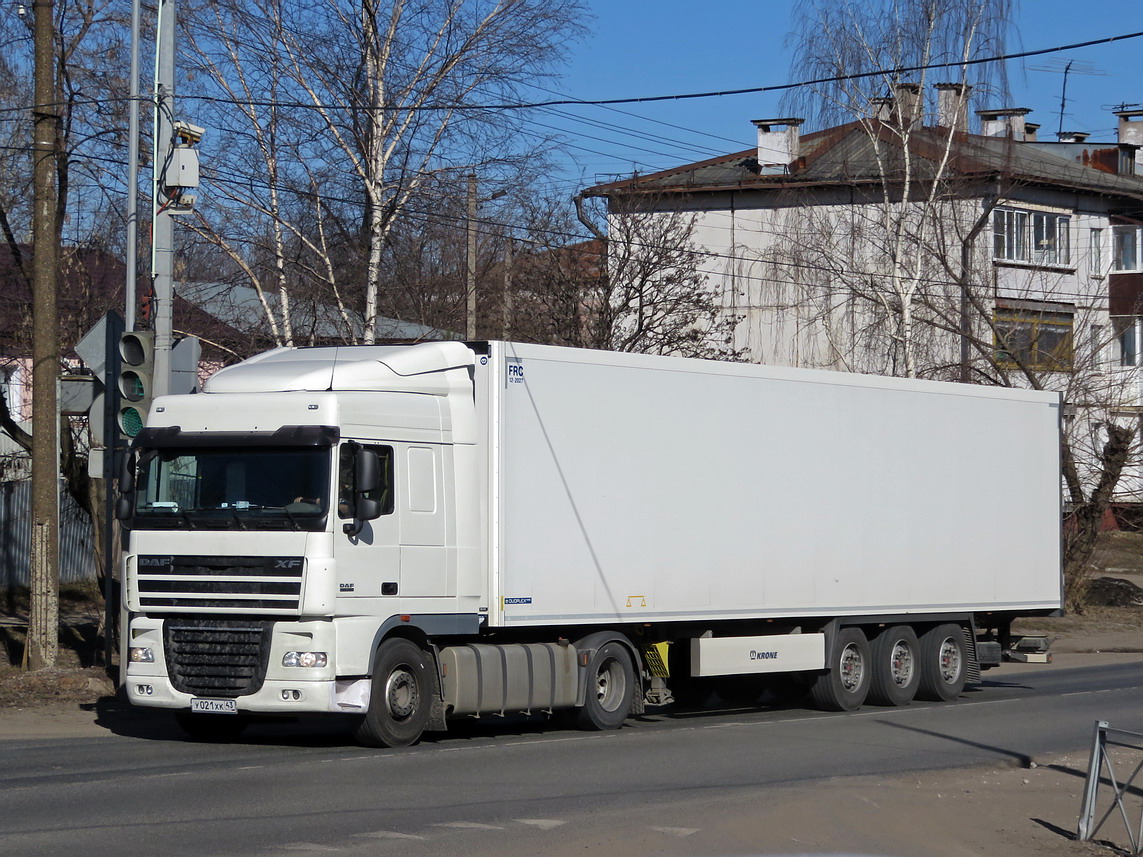 Кировская область, № У 021 ХК 43 — DAF XF105 FT