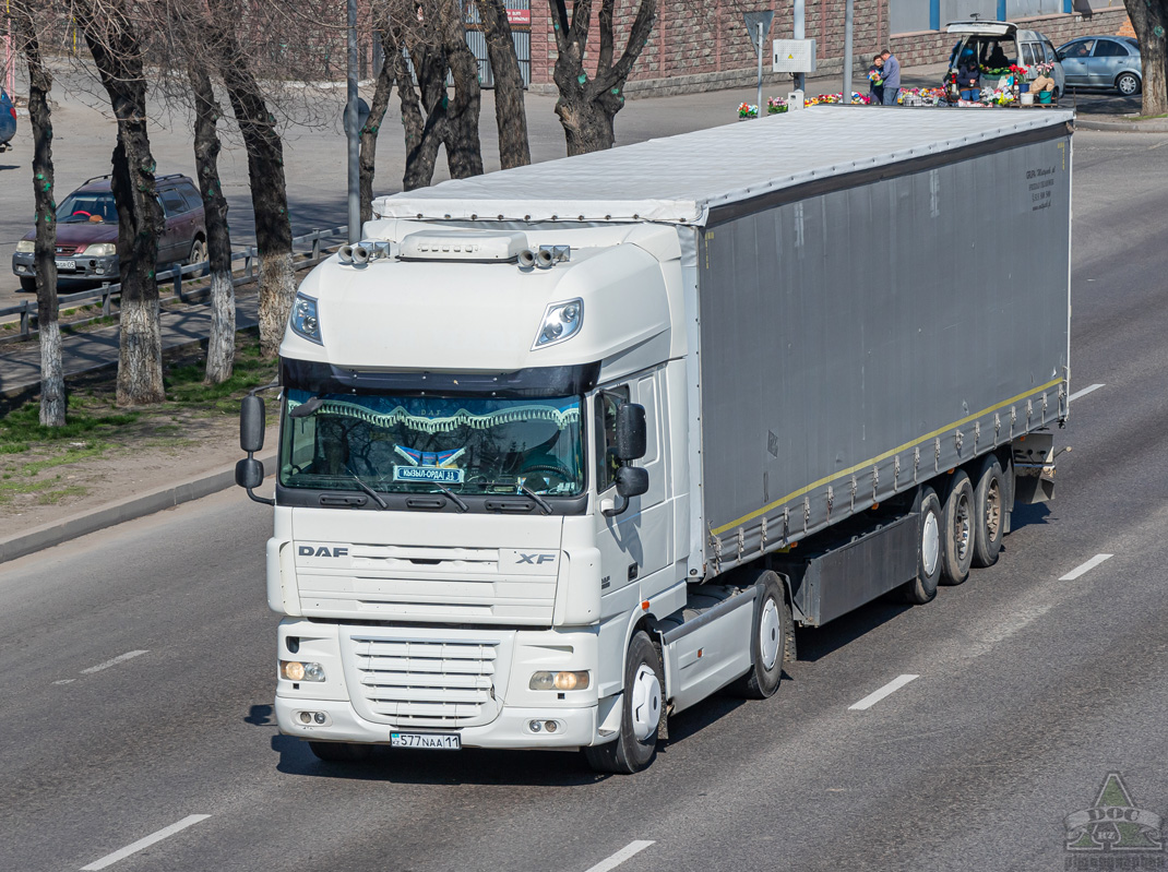 Кызылординская область, № 577 NAA 11 — DAF XF105 FT