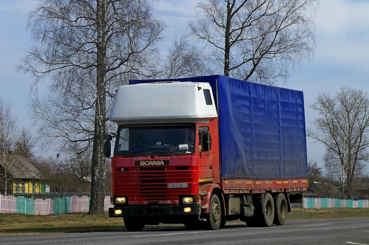 Гродненская область, № АВ 2494-4 — Scania (II) (общая модель)